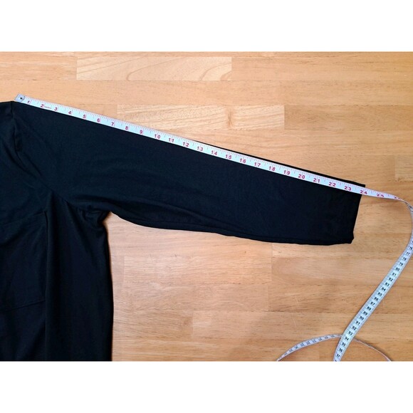 Zenana Long Sleeve V-Neck Pocket Tee Lot of 2 Blue & Black Women’s Size 2X - Picture 13 of 15